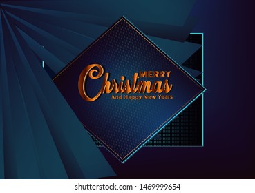 christmas blue background with border made of cutout gold foil stars and silver snowflakes chic xma