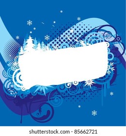 Christmas blue background design