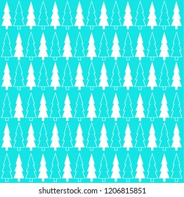 Christmas blue background on tree pattern vector design