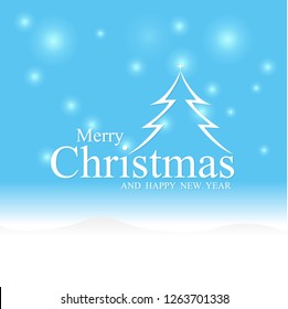 christmas blue background with snowflakes