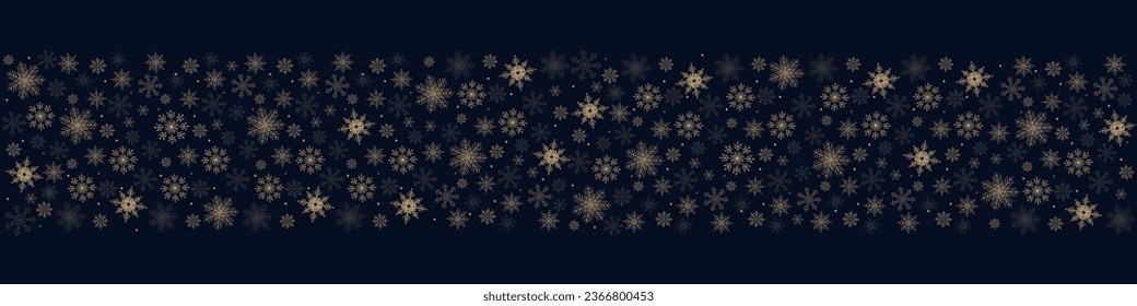 Christmas Blue Background. Snowflakes and circles. Winter ornament. Christmas card with Snowflakes. Vector illustration