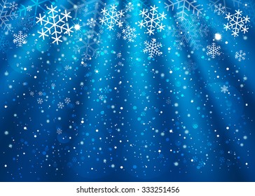 Christmas blue background. Vector EPS10.