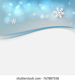 Christmas blue background. Vector illustration.