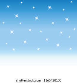 Christmas blue background with white snowflake vector illustration EPS10