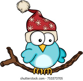 Christmas blue bird

