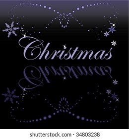 Christmas  blue card