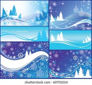 Christmas blue cards