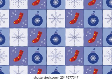 Christmas, blue color, celebration ,snowflake frozen, seamless , background, cute , pattern , snowball , socks, fabric 