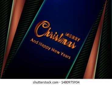 christmas blue dark background with border made of cutout gold foil stars and silver snowflakes chic xma