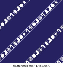 Christmas Blue Holiday seamless pattern background for website graphics, fashion textiles