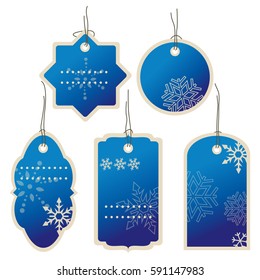 Christmas Blue price tags
