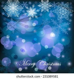 Christmas   blue shiny  background 