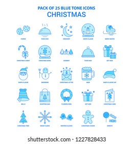 Christmas Blue Tone Icon Pack - 25 Icon Sets