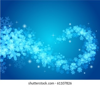 fondo vectorial azul de Navidad