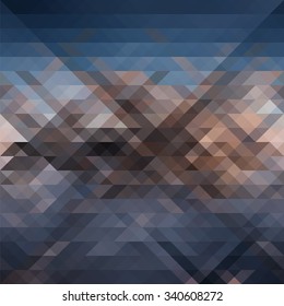 Christmas blues. Abstract background winter from colored squares. vector illustration