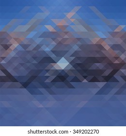 Christmas blues. Abstract background winter from colored squares. vector illustration