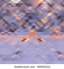 Christmas blues. Abstract background winter from colored squares. vector illustration