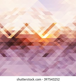 Christmas blues. Abstract background winter from colored squares. vector illustration
