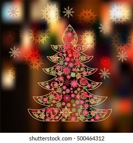 Christmas blur background