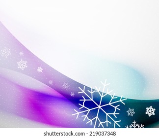 Ola borrosa de Navidad y fondo abstracto de nieve
