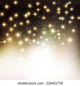 Christmas blurred background with star