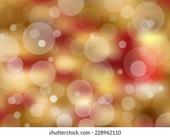 Christmas blurred lights bokeh, vector background