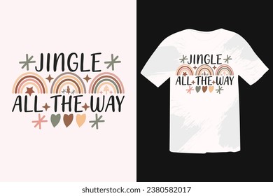 Diseño de camisetas del Boho de Navidad. Citas divertidas de Navidad, Cita de invierno, navidad diciendo, diseño de camiseta EPS de vacaciones