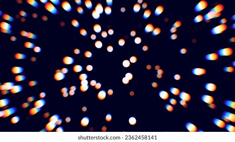 El Bokeh De Navidad Ilustra El Fondo. Efecto Desenfocado. Resumen de las Luces de Navidad Glitter. Ilustración vectorial.