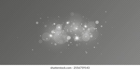 Christmas Bokeh Lights.bokeh is the soft, pleasing out of focus effect from a lens.Defocused gold particles glitter on a transparent background.