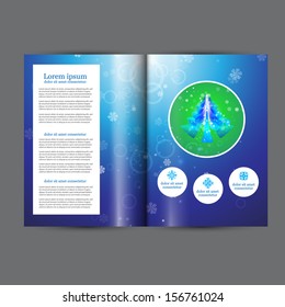 Christmas booklet, template