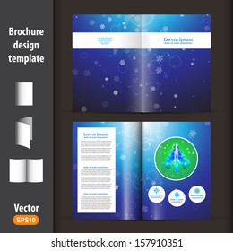 Christmas booklet, template 