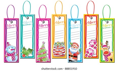 Christmas bookmark series