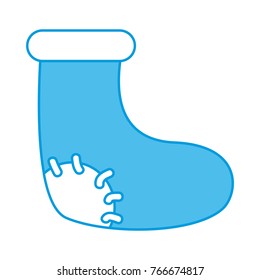 Christmas boot isolated