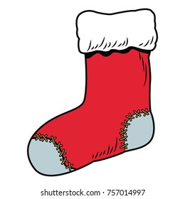Christmas boot pop art