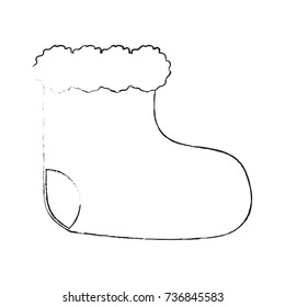 Christmas boot symbol