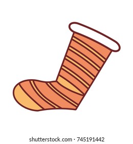 christmas boot vector illustration
