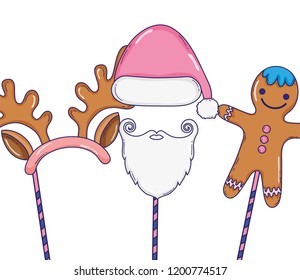 Christmas booth props cartoons