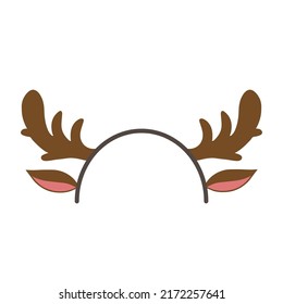 Christmas booth props cartoons. Booth props party cartoon vector illustration. Printable Photo booth props