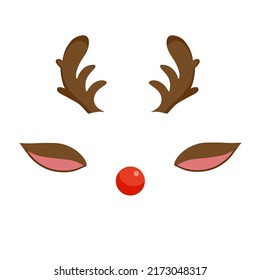 Christmas booth props cartoons. Booth props party cartoon vector illustration. Printable Photo booth props. Christmas Holiday Hats. Santa Claus Red Cute Cap. Snow Reindeer. Elves Fur Hat.