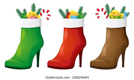 Christmas boots for the lady