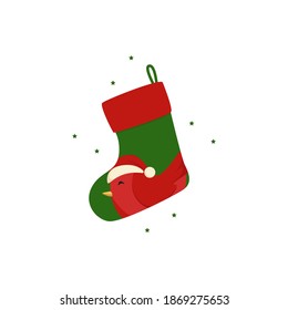 Christmas Boots - New Year - Vector Stock Illustration