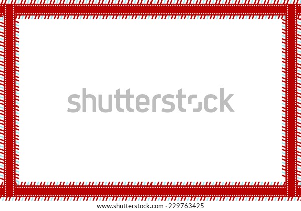 Christmas Border Stock Vector (Royalty Free) 229763425