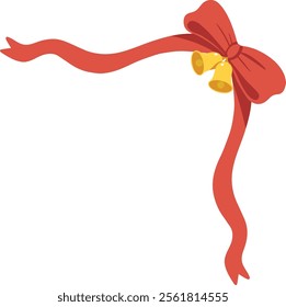Christmas Border Cartoon Vector in Flat Design Style