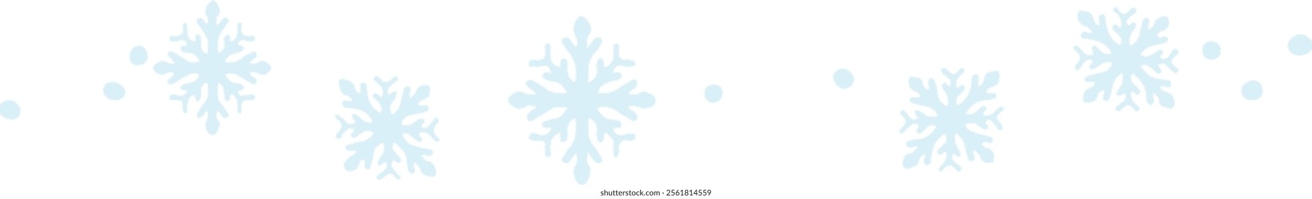 Christmas Border Cartoon Vector in Flat Design Style