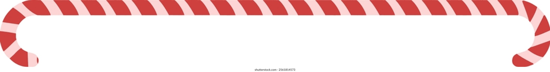 Christmas Border Cartoon Vector in Flat Design Style