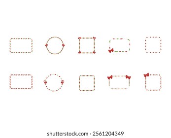 Christmas Border Design Element Set