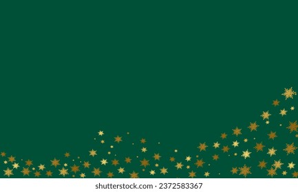 Christmas border with fir branches and decoration ornaments elements on red background. Realistic 3d design. Bright Christmas and New Year background light garlands, gold confetti. Vector illustration