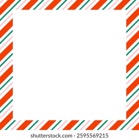 Christmas border frame pattern background.