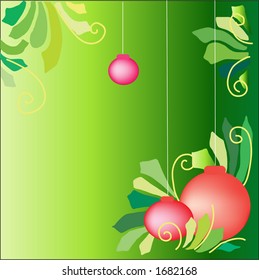 Christmas border with room for text - vector