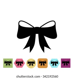Christmas bow icon